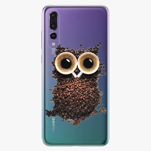 Plastový kryt iSaprio - Owl And Coffee - Huawei P20 Pro