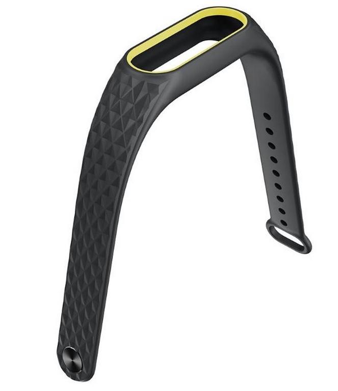 Smartuj Náhradní řemínek fitness náramek Xiaomi/ Aligator M2- dvoubarevný SWB1 Barva: Černá/Žlutá
