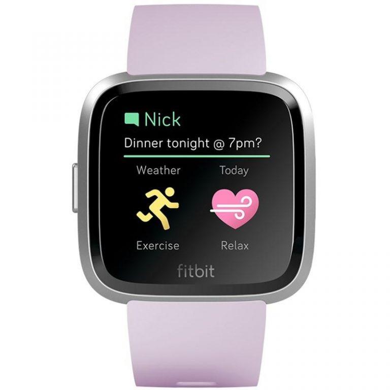 Fitbit Versa Lite – Lilac Band / Silver case (FB415SRLV)