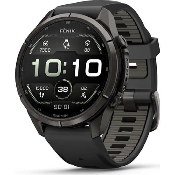 Garmin Fenix 9 Pro 43 mm AMOLED inReach Carbon Gray DLC Black/Pebble 010-04335-11