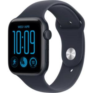 Apple Watch SE 3 44mm Temně inkoustový hliník s námořnicky modrým sportovním řemínkem M/L MJL94MP/A