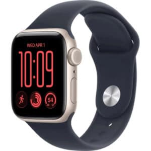 Apple Watch SE 3 Cellular 40mm Hvězdně bílý hliník s pískovým sportovním řemínkem S/M MJLC4MP/A